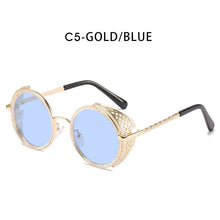 Load image into Gallery viewer, ZFYCOL Vintage Steampunk Sunglasses Women Round Men Sunglasses Brand Designer Metal Carving Sun Glasses Male Oculos De Sol UV400