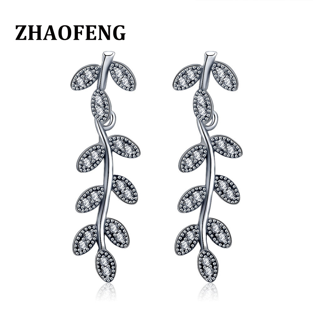 fashion earrings stud bohemian Branch silver statement aesthetic luxury gifts for women pendientes plata trendy earings