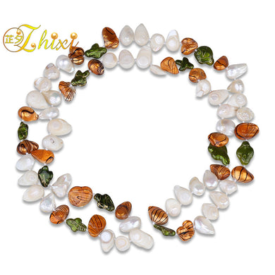 Collana di perle barocche Gioielleria raffinata Collana di perle lunghe naturali Nuova moda Regalo di anniversario Boemia [X218] 