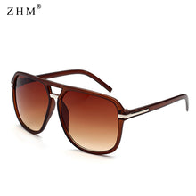 Load image into Gallery viewer, ZHM 2023 Men Cool Square Style Gradient Sunglasses Driving Vintage Brand Design Glasses Oculos De Sol  Sunglasses Men