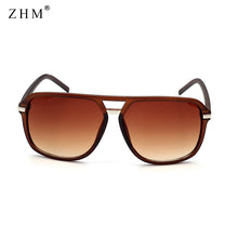 Load image into Gallery viewer, ZHM 2023 Men Cool Square Style Gradient Sunglasses Driving Vintage Brand Design Glasses Oculos De Sol  Sunglasses Men