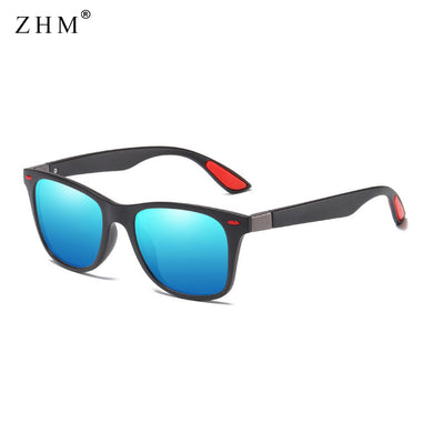 ZHM BRAND DESIGN Classic Polarized Fishing Sunglasses Men Women Driving Square Frame Sun Glasses Male Goggle UV400 Oculos De Sol