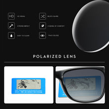 Load image into Gallery viewer, ZHM BRAND DESIGN Classic Polarized Fishing Sunglasses Men Women Driving Square Frame Sun Glasses Male Goggle UV400 Oculos De Sol