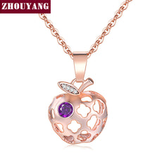 Load image into Gallery viewer, Delicate Hollow Out Apple Shape RoseGold Color Pendant Necklace Fashion Jewelry Wholesale ZYN619 ZYN620 ZYN621 ZYN622