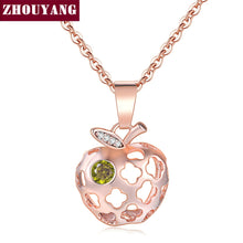 Load image into Gallery viewer, Delicate Hollow Out Apple Shape RoseGold Color Pendant Necklace Fashion Jewelry Wholesale ZYN619 ZYN620 ZYN621 ZYN622