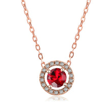 Carica l'immagine nel visualizzatore di Gallery, Wedding Necklaces For Women Classic Round Micro Mosaic Cubic Zirconia Multicolor Fashion Jewelry N095 N096 N097 N098