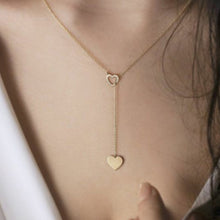 Carica l&#39;immagine nel visualizzatore di Gallery, Collana girocollo semplice a forma di cuore con stella di luna per collana a catena da donna con ciondolo sul collo Girocolli Collane di Boemia Regali di gioielli 