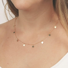 Carica l&#39;immagine nel visualizzatore di Gallery, Collana girocollo semplice a forma di cuore con stella di luna per collana a catena da donna con ciondolo sul collo Girocolli Collane di Boemia Regali di gioielli 
