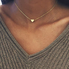 Carica l&#39;immagine nel visualizzatore di Gallery, Collana girocollo semplice a forma di cuore con stella di luna per collana a catena da donna con ciondolo sul collo Girocolli Collane di Boemia Regali di gioielli 