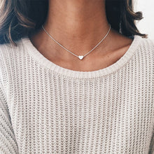 Carica l&#39;immagine nel visualizzatore di Gallery, Collana girocollo semplice a forma di cuore con stella di luna per collana a catena da donna con ciondolo sul collo Girocolli Collane di Boemia Regali di gioielli 