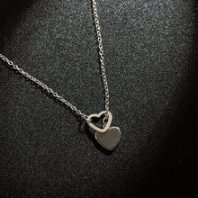 Carica l&#39;immagine nel visualizzatore di Gallery, Collana girocollo semplice a forma di cuore con stella di luna per collana a catena da donna con ciondolo sul collo Girocolli Collane di Boemia Regali di gioielli 