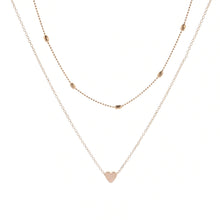 Carica l&#39;immagine nel visualizzatore di Gallery, Collana girocollo semplice a forma di cuore con stella di luna per collana a catena da donna con ciondolo sul collo Girocolli Collane di Boemia Regali di gioielli 