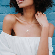 Carica l&#39;immagine nel visualizzatore di Gallery, Collana girocollo semplice a forma di cuore con stella di luna per collana a catena da donna con ciondolo sul collo Girocolli Collane di Boemia Regali di gioielli 