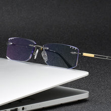 Load image into Gallery viewer, ZIROSAT 2871 Men Pure Titanium Rimless Glasses Frame Male Square Ultralight Man Frameless Myopia Optical Frames Eyewear