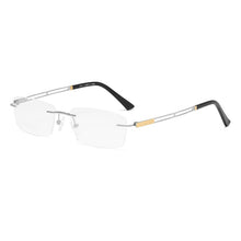 Load image into Gallery viewer, ZIROSAT 2871 Men Pure Titanium Rimless Glasses Frame Male Square Ultralight Man Frameless Myopia Optical Frames Eyewear