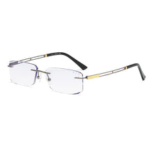 Load image into Gallery viewer, ZIROSAT 2871 Men Pure Titanium Rimless Glasses Frame Male Square Ultralight Man Frameless Myopia Optical Frames Eyewear