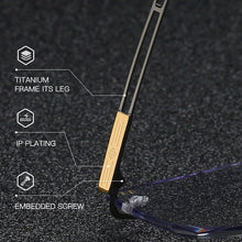 Load image into Gallery viewer, ZIROSAT 2871 Men Pure Titanium Rimless Glasses Frame Male Square Ultralight Man Frameless Myopia Optical Frames Eyewear