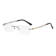 Load image into Gallery viewer, ZIROSAT 2871 Men Pure Titanium Rimless Glasses Frame Male Square Ultralight Man Frameless Myopia Optical Frames Eyewear