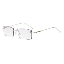 Load image into Gallery viewer, ZIROSAT 9083 Titanium  Male Rimless Eyewear Diamond Trimmed Myopia Spectacle Frame Men Sunglasses Tint Lenses