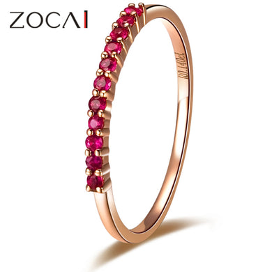 BRAND 0.14 CT 100% NATURAL GENUINE RUBY RING 18K ROSE GOLD ENGAGEMENT RING WEDDING BAND W02308 SAPPHIRE STONE AVAILABLE