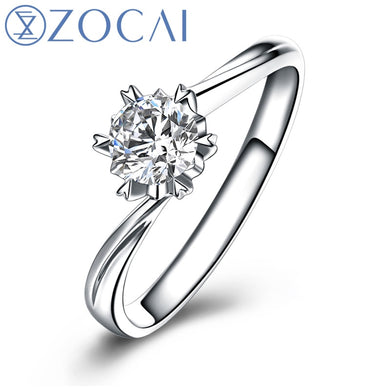 BRAND FALL IN LOVE NATURAL 0.25 CT CERTIFIED I-J/SI DIAMOND ENGAGEMENT RING ROUND CUT 18K WHITE GOLD W03186