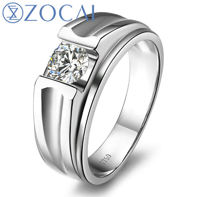 BRAND NATURAL 0.3 CT CERTIFIED F-G/ VS DIAMOND MEN'S WEDDING BAND RING ROUND CUT 18K WHITE GOLD JEWELRY M00491