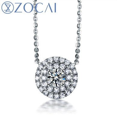 BRAND STAR SKY 0.30 CT CERTIFIED DIAMOND NECKLACE 18K WHITE GOLD(AU750) D04725