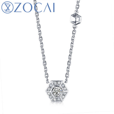 Style Choker The Honeycomb Series Real 0.22 CT Diamond 18K Rose Gold (Au750) NecklaceJBD90210T