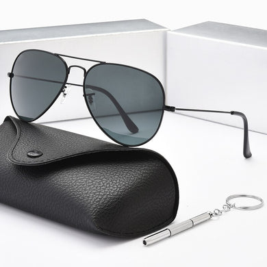 ZONGJI - Classic Sunglasses for Men and Women, HD Polarized, Driving, Fishing, UV400 Protection, 3025