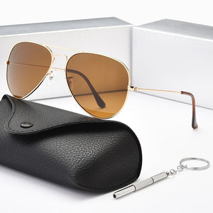 ZONGJI - Classic Sunglasses for Men and Women, HD Polarized, Driving, Fishing, UV400 Protection, 3025