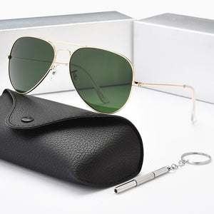 ZONGJI - Classic Sunglasses for Men and Women, HD Polarized, Driving, Fishing, UV400 Protection, 3025