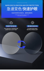 ZSMEYE 2023 AI Smart Polarized Sun Glasses Sports 0.1S Color Change Intelligent Photochromic Glasses Fill Prescription Lenses