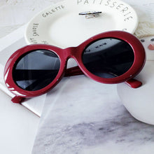 Load image into Gallery viewer, ZUEE Oval Sunglasses Bad Bunny Glasses Ladies Trendy Vintage Retro Sunglasses for Women/men White Black Sunglasses