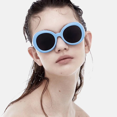 ZUEE Oval Sunglasses Bad Bunny Glasses Ladies Trendy Vintage Retro Sunglasses for Women/men White Black Sunglasses