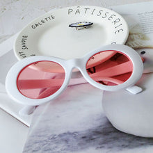Load image into Gallery viewer, ZUEE Oval Sunglasses Bad Bunny Glasses Ladies Trendy Vintage Retro Sunglasses for Women/men White Black Sunglasses