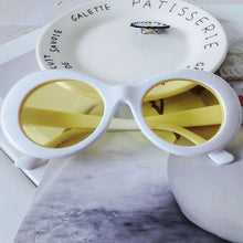 Load image into Gallery viewer, ZUEE Oval Sunglasses Bad Bunny Glasses Ladies Trendy Vintage Retro Sunglasses for Women/men White Black Sunglasses
