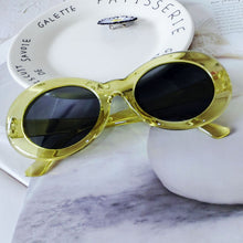 Load image into Gallery viewer, ZUEE Oval Sunglasses Bad Bunny Glasses Ladies Trendy Vintage Retro Sunglasses for Women/men White Black Sunglasses