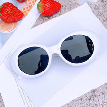 Load image into Gallery viewer, ZUEE Oval Sunglasses Bad Bunny Glasses Ladies Trendy Vintage Retro Sunglasses for Women/men White Black Sunglasses