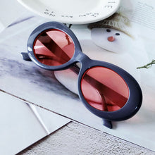 Load image into Gallery viewer, ZUEE Oval Sunglasses Bad Bunny Glasses Ladies Trendy Vintage Retro Sunglasses for Women/men White Black Sunglasses