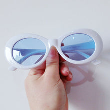 Load image into Gallery viewer, ZUEE Oval Sunglasses Bad Bunny Glasses Ladies Trendy Vintage Retro Sunglasses for Women/men White Black Sunglasses