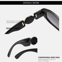 Load image into Gallery viewer, Fashion  luxury sunglasses women Personalized Metal Avatar Decorative Men Sunglasses Small Frame Women Sun glasses UV400