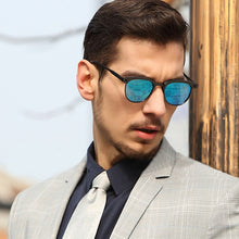 Load image into Gallery viewer, ZUEE Half-Frame Metal Sunglasses Men&#39;s and Women&#39;s Polarized Sunglasses UV400 Anti-Glare Sunglasses Retro Eyewear Accessories