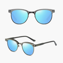 Load image into Gallery viewer, ZUEE Half-Frame Metal Sunglasses Men&#39;s and Women&#39;s Polarized Sunglasses UV400 Anti-Glare Sunglasses Retro Eyewear Accessories