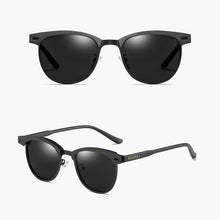 Load image into Gallery viewer, ZUEE Half-Frame Metal Sunglasses Men&#39;s and Women&#39;s Polarized Sunglasses UV400 Anti-Glare Sunglasses Retro Eyewear Accessories