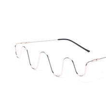 Carica l&#39;immagine nel visualizzatore di Gallery, ZUEE Wave Diamond Steampunk Sunglasses Frames Sunglasses Frames Rhinestone Eyeglasses Frames For Women Men Eyewear Decoration