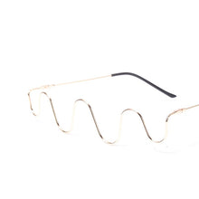 Carica l&#39;immagine nel visualizzatore di Gallery, ZUEE Wave Diamond Steampunk Sunglasses Frames Sunglasses Frames Rhinestone Eyeglasses Frames For Women Men Eyewear Decoration