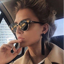 Carica l&#39;immagine nel visualizzatore di Gallery, ZXRCYYL Classic Semi Rimless Sunglasses  Men Women Brand Designer Driving sport  Metal Frame Sun glasses