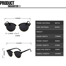 Carica l&#39;immagine nel visualizzatore di Gallery, ZXRCYYL Classic Semi Rimless Sunglasses  Men Women Brand Designer Driving sport  Metal Frame Sun glasses