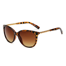 Load image into Gallery viewer, ZXRCYYL High Quality Sunglasses Women Luxury Brand Designer  Metal fittings Round Big Frame Gradient Sun glasses