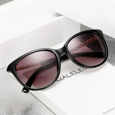 ZXRCYYL High Quality Sunglasses Women Luxury Brand Designer  Metal fittings Round Big Frame Gradient Sun glasses